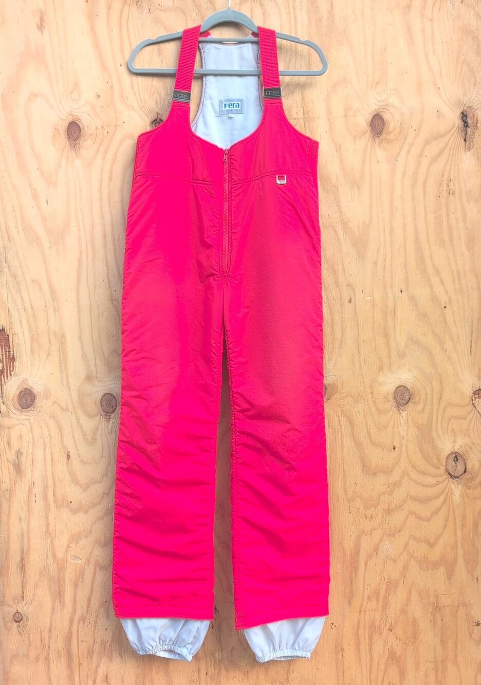 Fera Skiwear Vintage Insulated Red Snow Ski Overalls Women's 34 Med